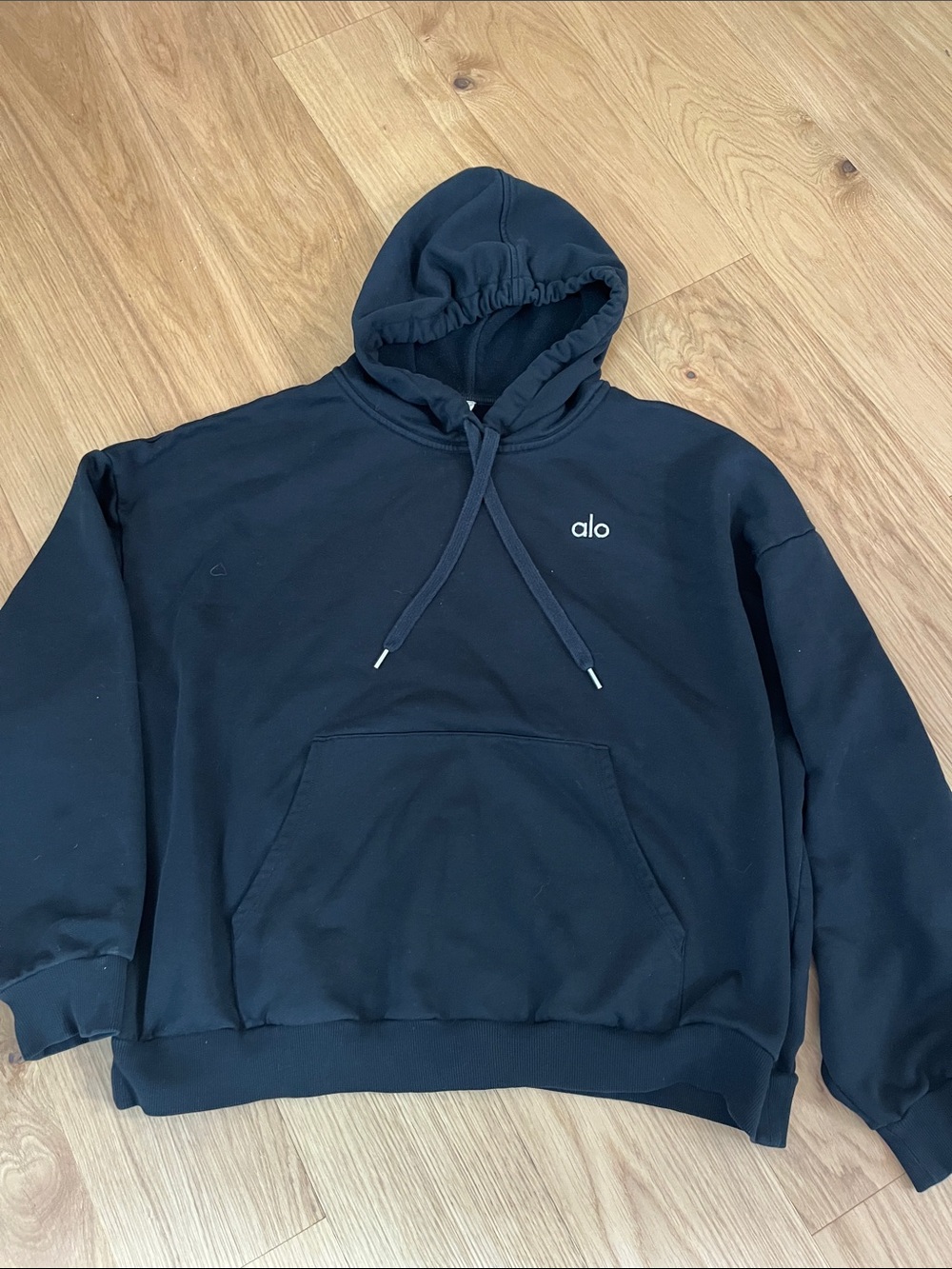 ALO Yoga Accolade Black Pullover Hoodie  size XL